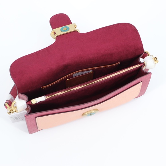 New with Tags Coach Tabby 26 Leather Shoulder Bag Rouge - Picture 10 of 12